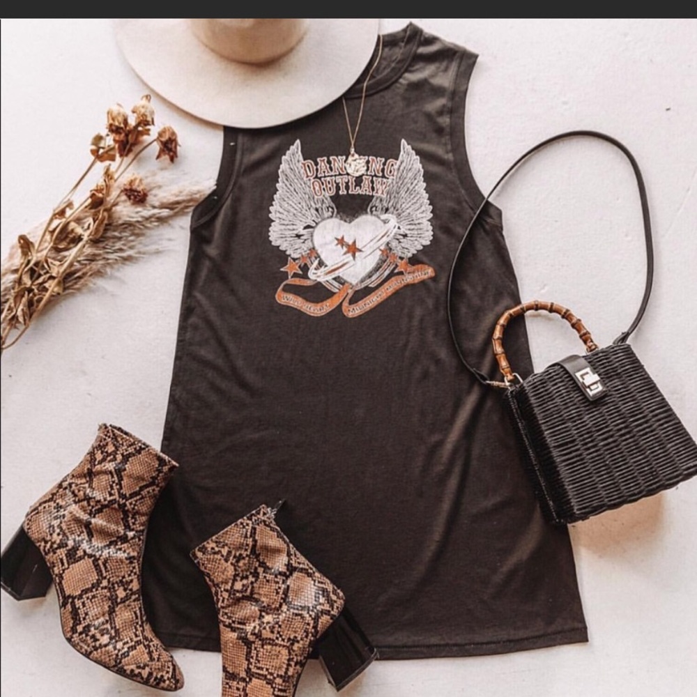 Spell Dancing outlaw organic tee dress XXS